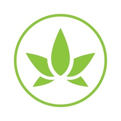 cannabis logo symbol icon design vector
