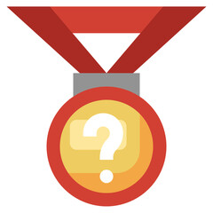 MEDAL flat icon,linear,outline,graphic,illustration