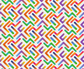 Seamless colorful gradient geometric pattern. modern wallpaper design