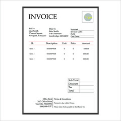 company look professional using Invoice bill