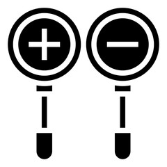 Obraz premium ZOOM glyph icon,linear,outline,graphic,illustration