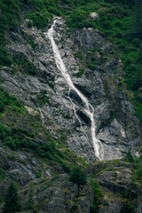 waterfall in the mountains