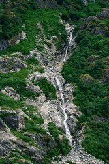 waterfall in the mountains