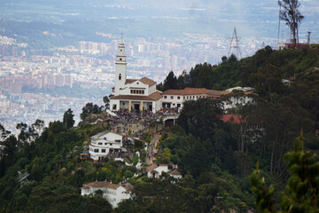 Sanctuary of the Fallen Lord of Monserrate on the Monserrate hill, in Bogotá, Colombia