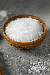 Fototapeta na wymiar Organic Raw Flakey Sea Salt