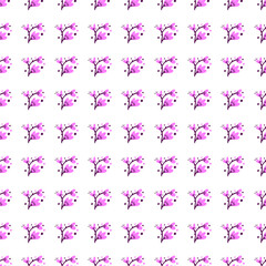 Abstract flowers seamless pattern. Creative floral endless wallpaper.