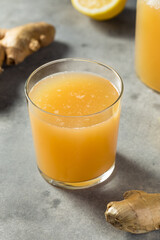 Cold Refreshing Probiotic Ginger Kombucha