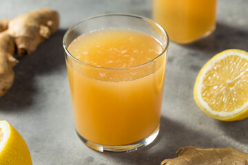 Cold Refreshing Probiotic Ginger Kombucha