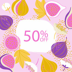 template design on sale theme. flat modern vector illustration
