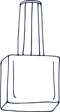 recommend clip art: Nail Polish Contour Illustration