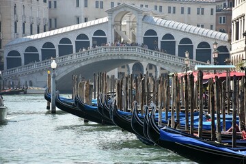 Ponte di rialto sul canal grande venezia
