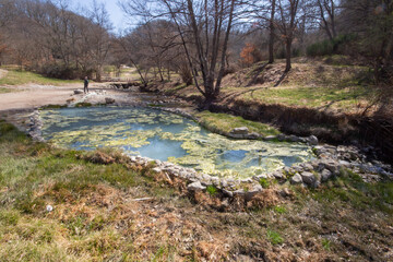 The park of the Mola, Name from the old mill of wheat from flour,built in 1573.Surrounded by greenery and remains of the ancient canalization