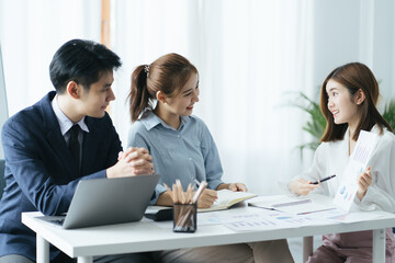 business people working together