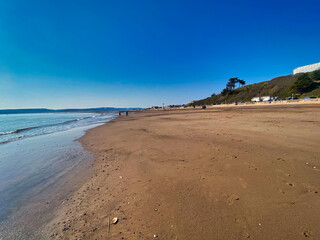 Fototapeta na wymiar Exmouth beach in Devon, UK
