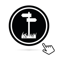 Fototapeta premium Logo chemin pédestre.