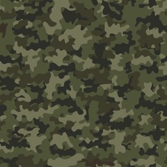 
Urban camouflage background, vector seamless army texture, modern textile illustration.