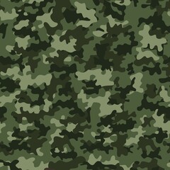 
Green army camo pattern, background repeat, trendy street print, military uniform pattern. Ornament. EPS