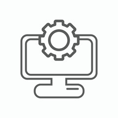 Obraz premium data management icon, project management vector