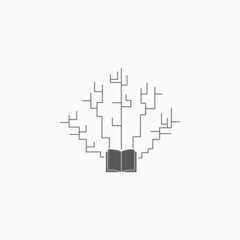 mind map icon, infographic vector