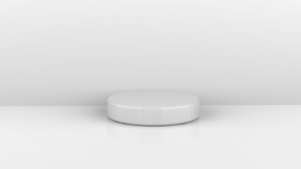 Black background with podium white environment luxurious white element Abstract black and gold stage elegance luxury shiny white podium pedestal for advertising product	
