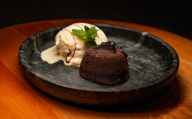 chocolate cake on a plate