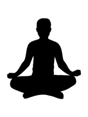 Yoga Position Silhouette 