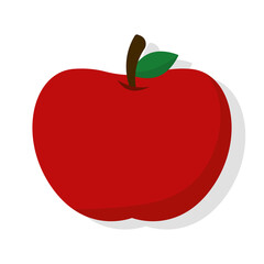 Isolated apple supplies school vector illustration