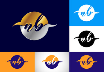 Initial Monogram Letter N B Logo Design Vector. Graphic Alphabet Symbol For Corporate Business