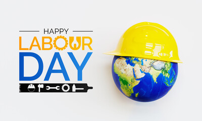 Labour day is observed every year on May 1st, it is an annual holiday to celebrate the achievements of workers. 3D Rendering