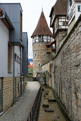 Fototapeta na wymiar Zollernschloss in der Kreisstadt Balingen (Zollernalbkreis). Zollern Castle in the district town of Balingen.