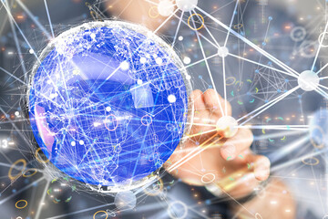 Business intelligence analyst dashboard on virtual