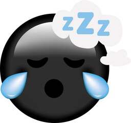 Vector emoji. Smiling face. Sad face. Smile vector emoji. Happy emoticon. Cute emoticon isolated on white background.