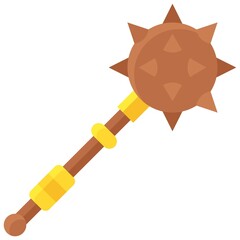 Mace icon, Ukraine related vector illustration