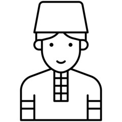 Ukraine Man icon, Ukraine related vector illustration