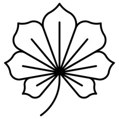 Leaf icon, Ukraine related vector illustration