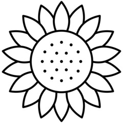 Ukraine Sunflower icon, Ukraine related vector illustration