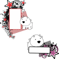 baby goat cartoon illustration copyspace collection in vector format 