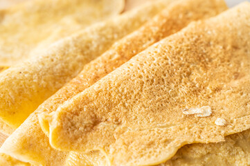 オートミールクレープ作り