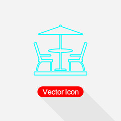 Terrace Icon Vector Illustration Eps10