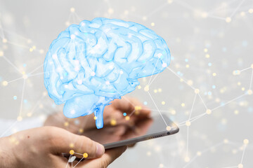 medical on hospital background, medical technology network concept