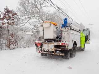 truck in snow