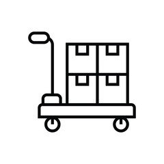 warehouse management icon set illustration. vector designs that are suitable for websites, apps and more.