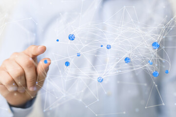 conference Digital Network and data concept 3d