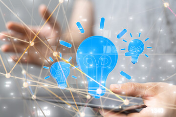 Neural network 3D illustration. Big data and cybersecurity