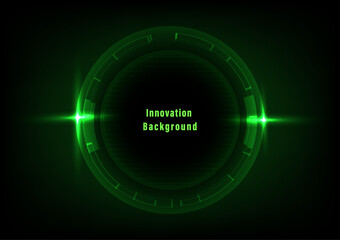 Green technology computer circuit design innovation concept vector background.