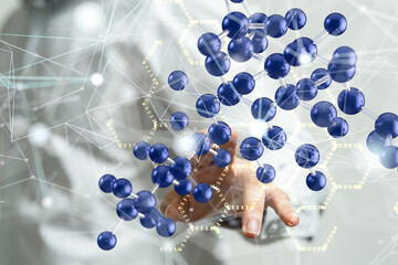 conference Digital Network and data concept 3d