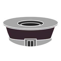 Isolated circle open stadium vector illustration