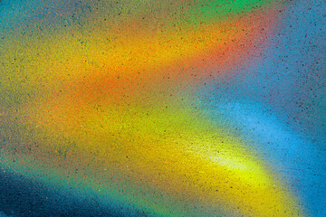 Art under ground. Beautiful street art graffiti background. The wall is decorated with abstract drawings house paint. Modern style urban culture of street youth. Abstract picture on wall