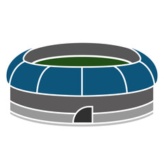 Isolated circle open stadium vector illustration