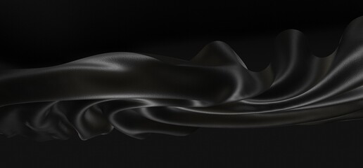 Splash fluid. 3d illustration, 3d rendering.